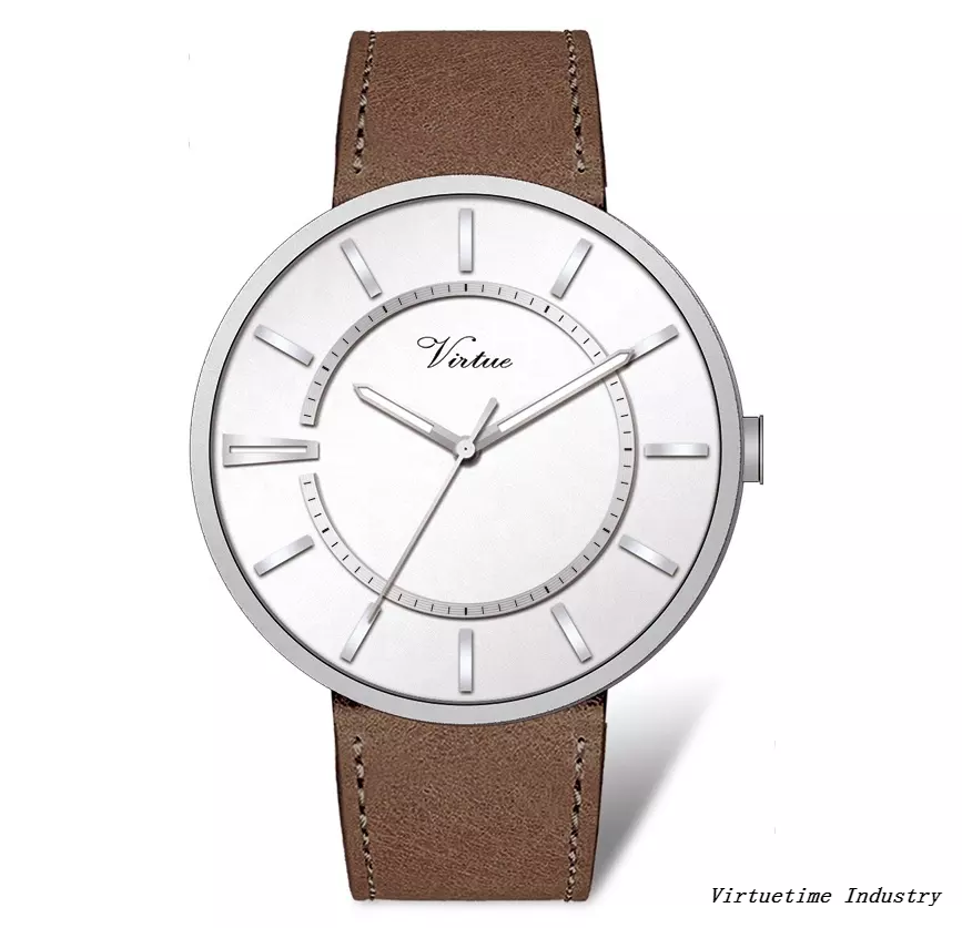 Wholesale Price Men's Stainless Steel Quartz Watches Custom Logo Slim Case Quartz Watch