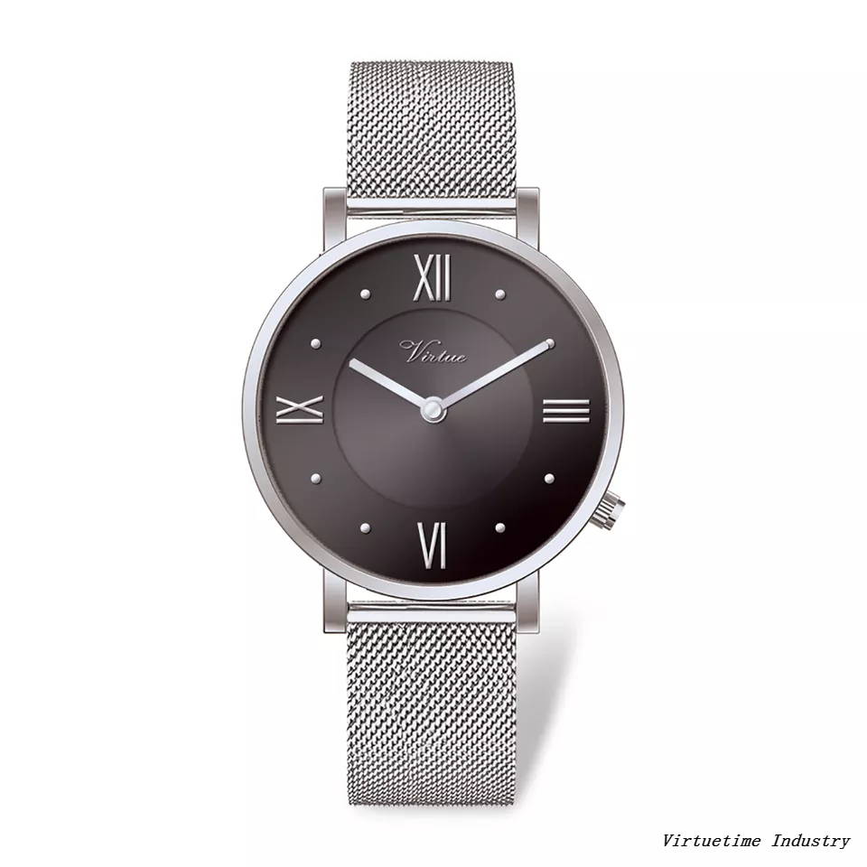 High-Quality Stainless Steel Quartz Watches Women's Waterproof Wristwatch with Custom Logo
