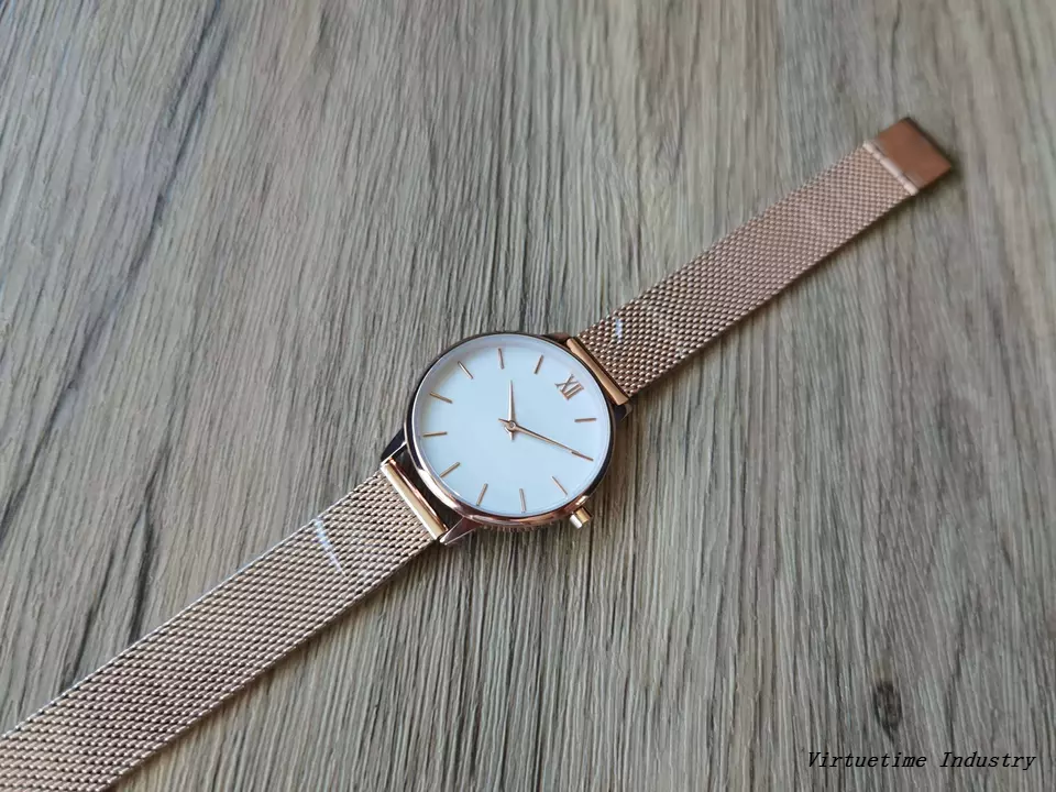 Promotion Lady's Vintage Alloy Quartz Watch Custom Logo Stainless Steel Wristwatches