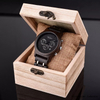 Luxury Wooden Watch Ecofriendly Handmade Chronograph Watch Custom Logo Waterproof