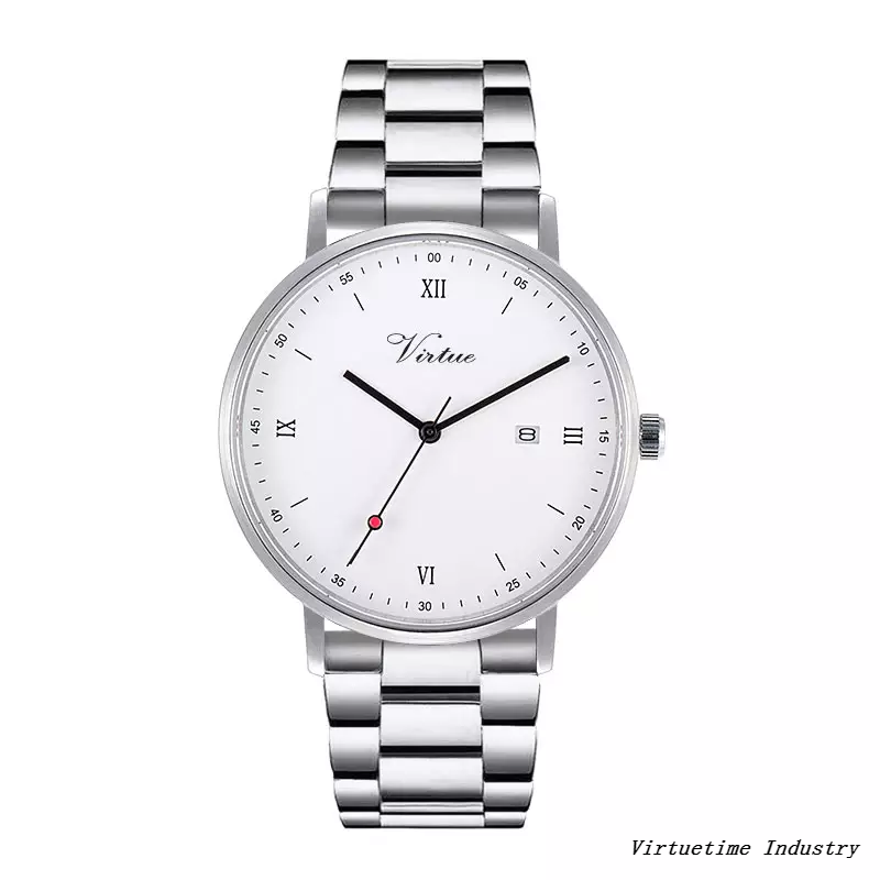 Unisex Luxury Stainless Steel Quartz Wristwatch with Japan Movement
